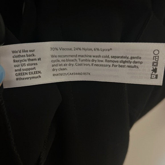 Eileen Fisher Gorgeous Black Button up 3/4 length with great big pockets. - Picture 4 of 5